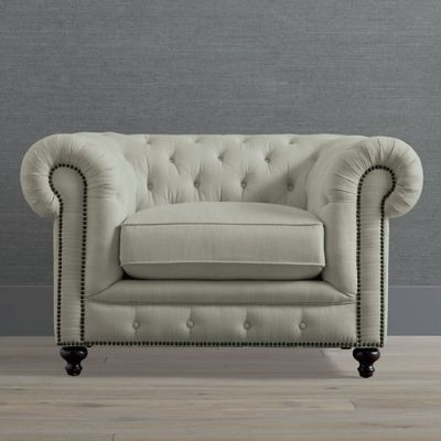 Logan Chesterfield Lounge Chair | Frontgate