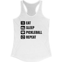 Pickleball Tank Top, Eat, Sleep, Pickleball, Repeat, Ideal Racerback For Women, Funny Gift Players | Etsy (US)