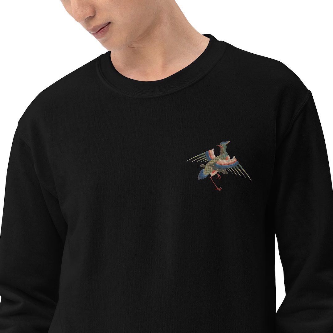 Mandarin Duck Embroidery Unisex Sweatshirt | Etsy (US)