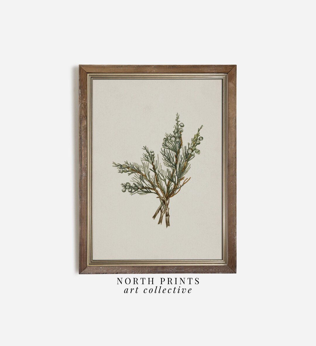 Winter Branch Art Print Country Christmas Holiday PRINTABLE Downloadable Digital 914 - Etsy | Etsy (US)