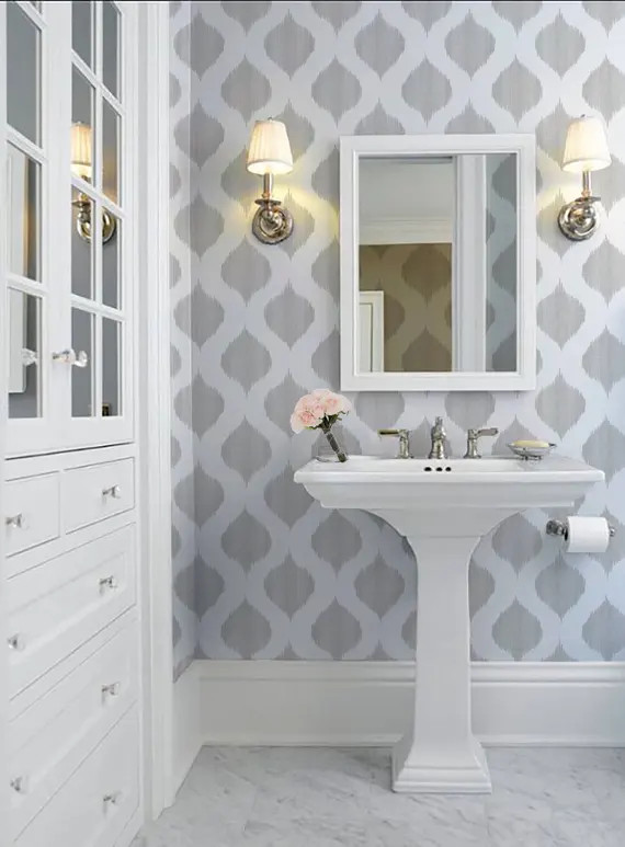 Ikat Dots Repositionable Peel 'n Stick Wallpaper • Vinyl-Free •  Non-toxic | Etsy (US)