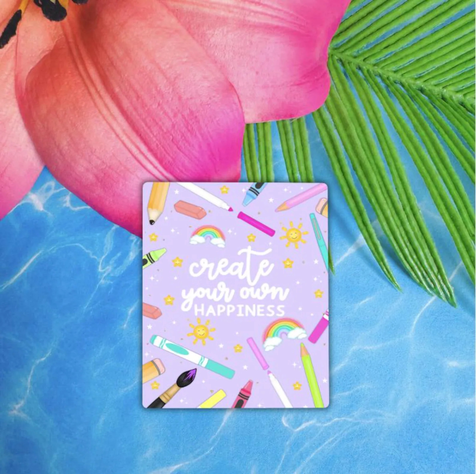 Create Your Own Happiness Sticker | Matte + Holographic Sticker | Inspirational Sticker | Waterpr... | Etsy (Global)