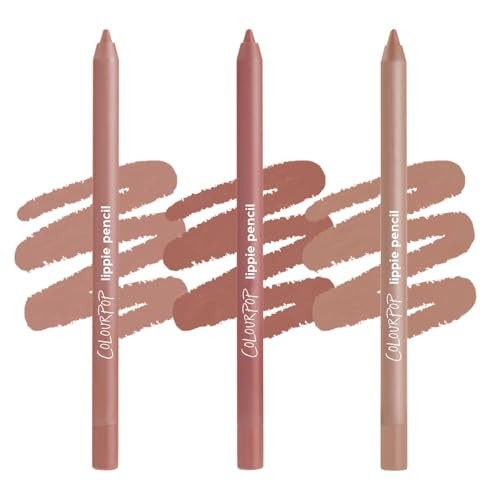 ColourPop Cool Group Chat Lippie Lip Pencil Kit - High-Pigment, Long-Lasting & Sharpenable Lip Liner with High-Impact Color - Includes Shades Ashton, Beeper + Cool BFF (3 Count) | Amazon (US)