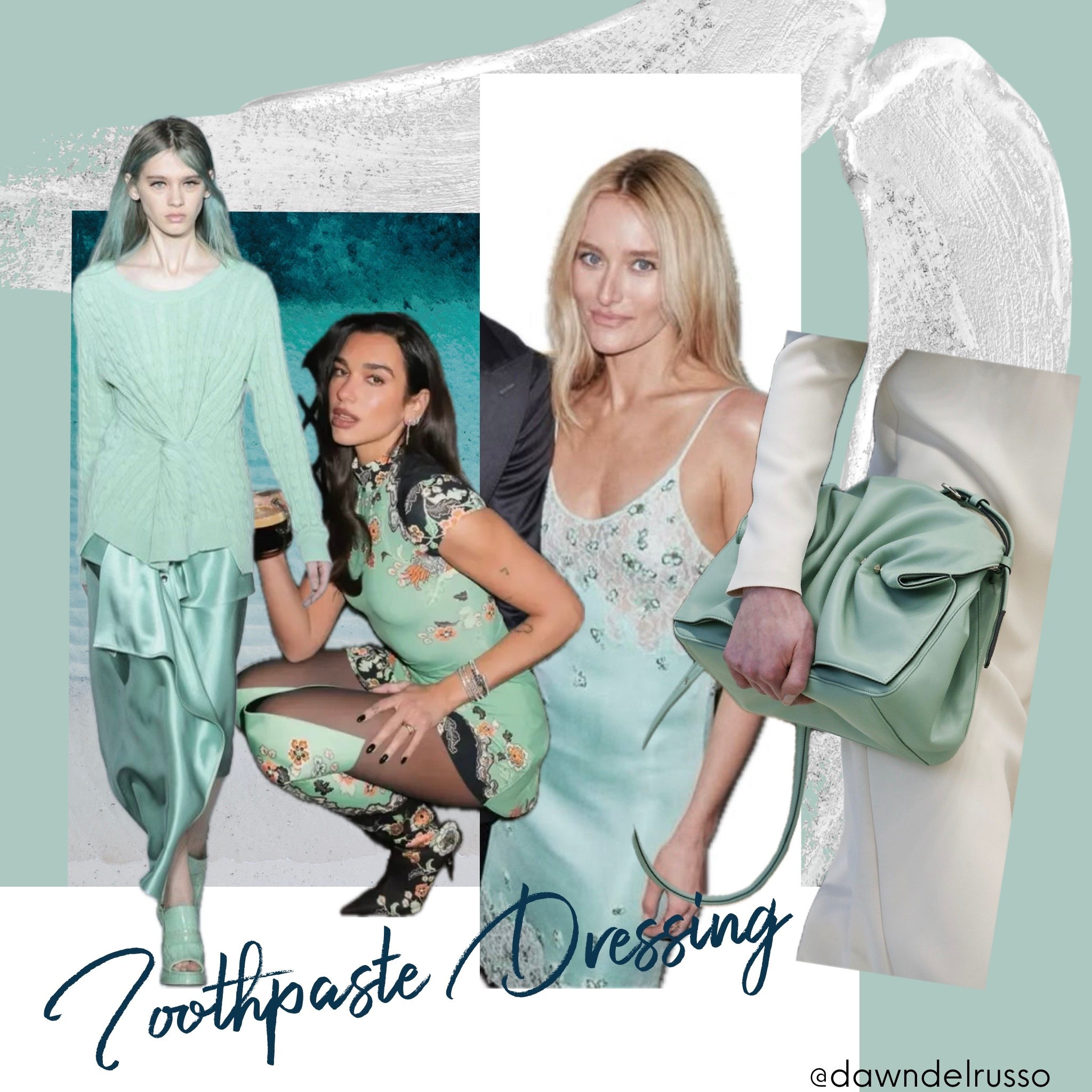 Toothpaste dressing Vogue says mint is the new it color I need some