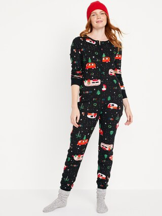 Thermal-Knit Pajama One-Piece for Women | Old Navy (US)