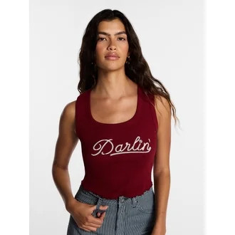 Kacey Lee Women's Darlin Graphic Cutaway Tank Top, Sizes XS-XXL | Walmart (US)