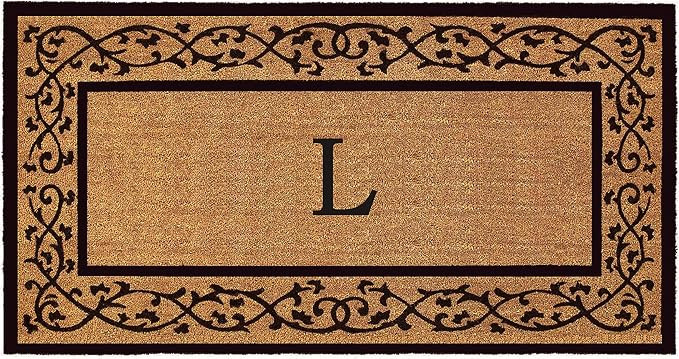 Calloway Mills AZ120073672L Augusta Monogram Doormat, 3' x 6' (Letter L) | Amazon (US)