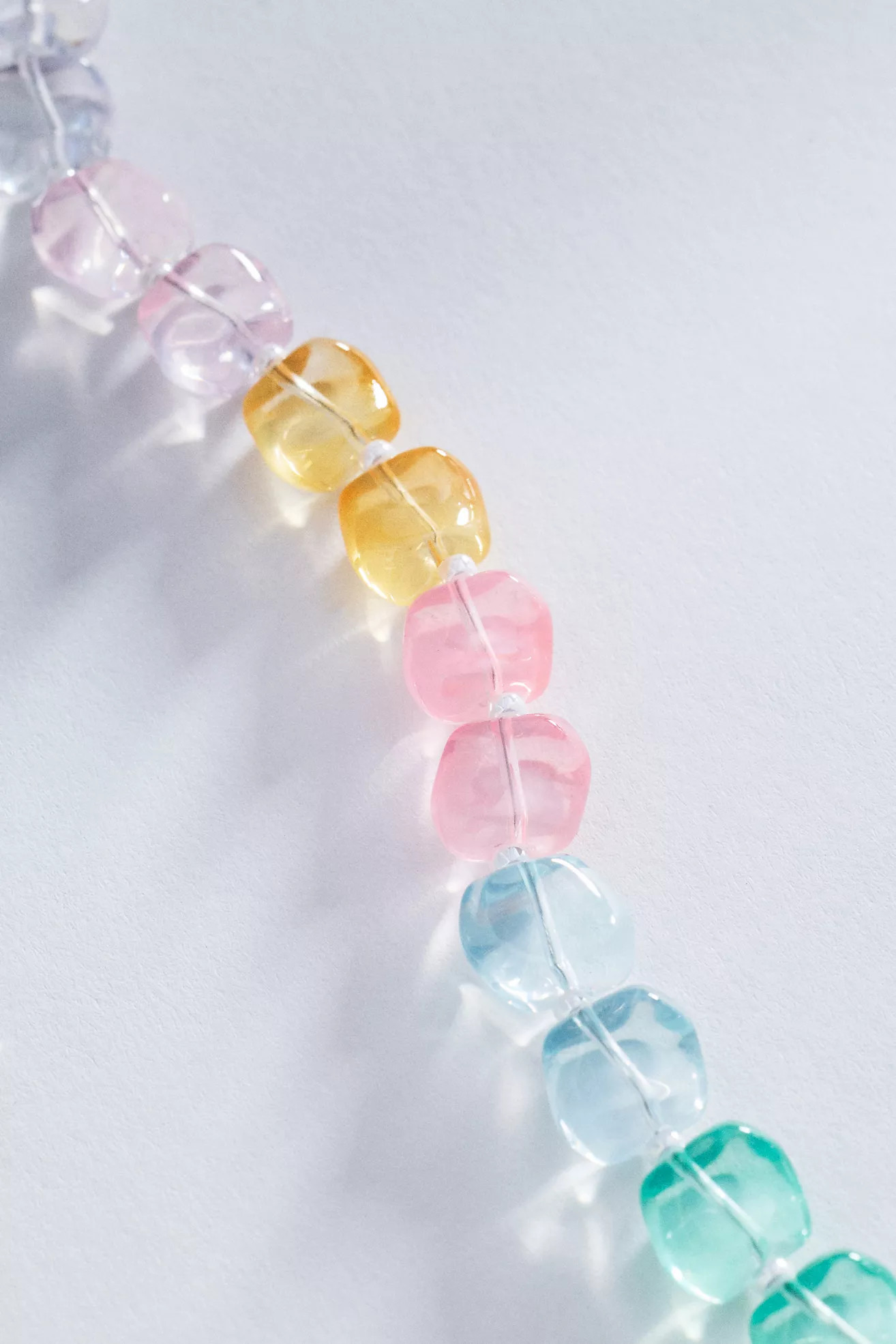 Multi-Color Resin Beaded Necklace | Anthropologie (US)