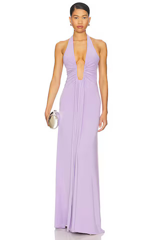MISHA Jennifer Maxi Dress in Lilac from Revolve.com | Revolve Clothing (Global)