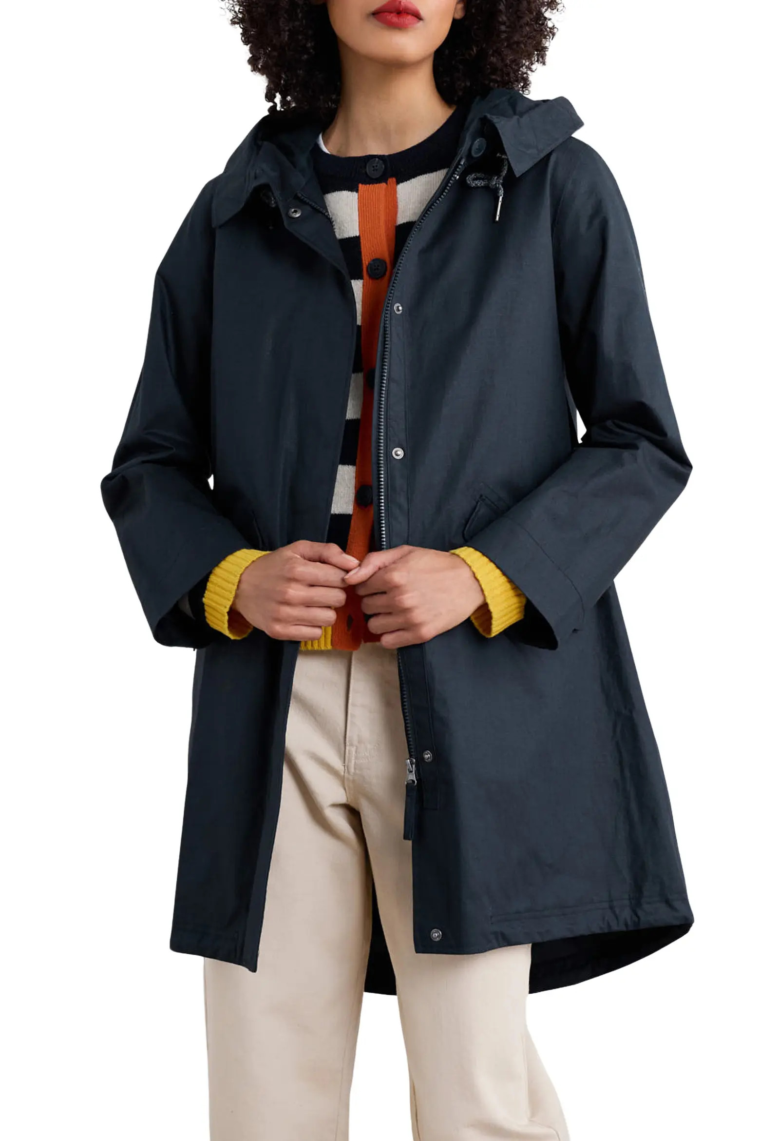 Seafaring Waterproof Linen & Cotton Hooded Coat (Women) | Nordstrom | Nordstrom