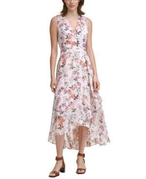 Calvin Klein Petite Floral-Print Maxi Dress | Macys (US)