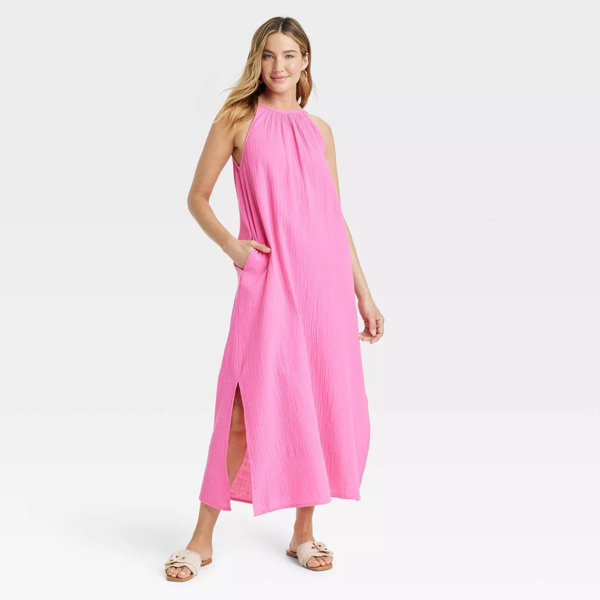 Women's Scoop Back Maxi Shift Dress - Universal Thread™ | Target