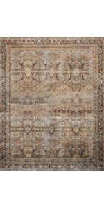 Loloi II Layla Collection LAY-03 Traditional Olive / Charcoal 9'-0" x 12'-0" Area Rug | Amazon (US)