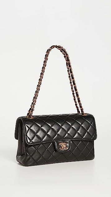 Chanel Black Lambskin Doublesided Bag | Shopbop