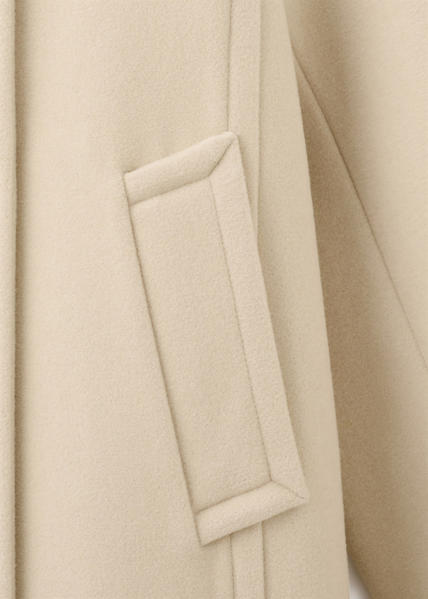 Wool-blend funnel-neck coat - Women | MANGO United Kingdom | MANGO (UK)