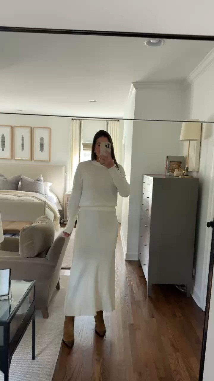 This two piece set I am absolutely obsessed!!

Few moda, two piece sets, white skirt outfit, Marc fisher boots, boots, sale, sale finds, sale alert, Grace White

#LTKHoliday #LTKStyleTip #LTKWorkwear