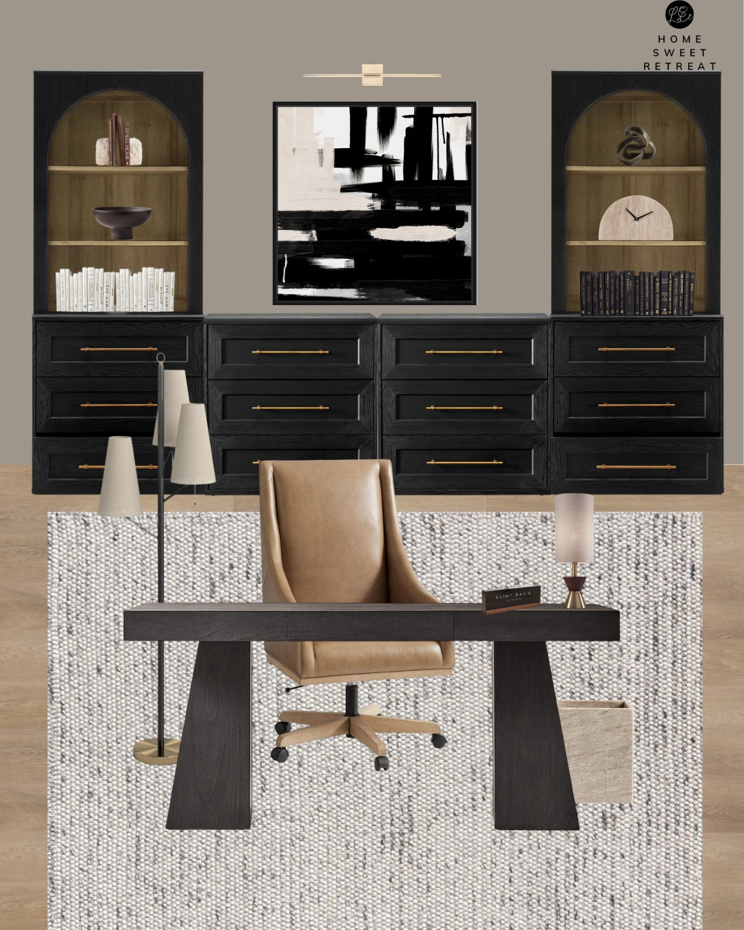 ✨ Where focus meets style. ✨
This modern classic office proves that function doesn’t have to sacrifice beauty. From the sculptural desk to the warm camel chair and built-in storage, every detail is elevated yet practical.

Your home office should inspire you to get things done and feel pulled together—without the high-end price tag. 🖤

Follow for more timeless, budget-friendly design ideas and shoppable designs that make everyday spaces feel extraordinary.

#homeofficeinspo #modernclassicstyle #budgetfriendlydecor #homesweetretreat #interiordesigninspo #homeoffice #officeinspo #virtualinteriordesign #virtualinteriordesigner #edesign #edesigner 

#LTKHome