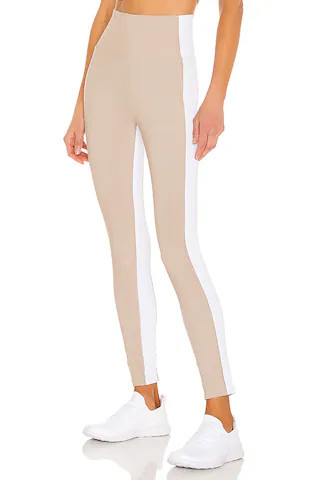 BEACH RIOT Colorblock Legging in Taupe & White from Revolve.com | Revolve Clothing (Global)
