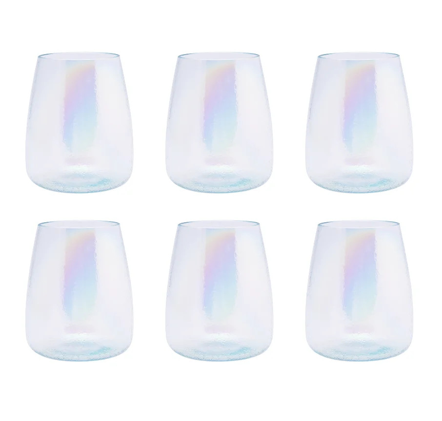 Better Homes & Gardens 19-Ounce Plastic Iridescent Wine Tumbler, 6-Pack - Walmart.com | Walmart (US)