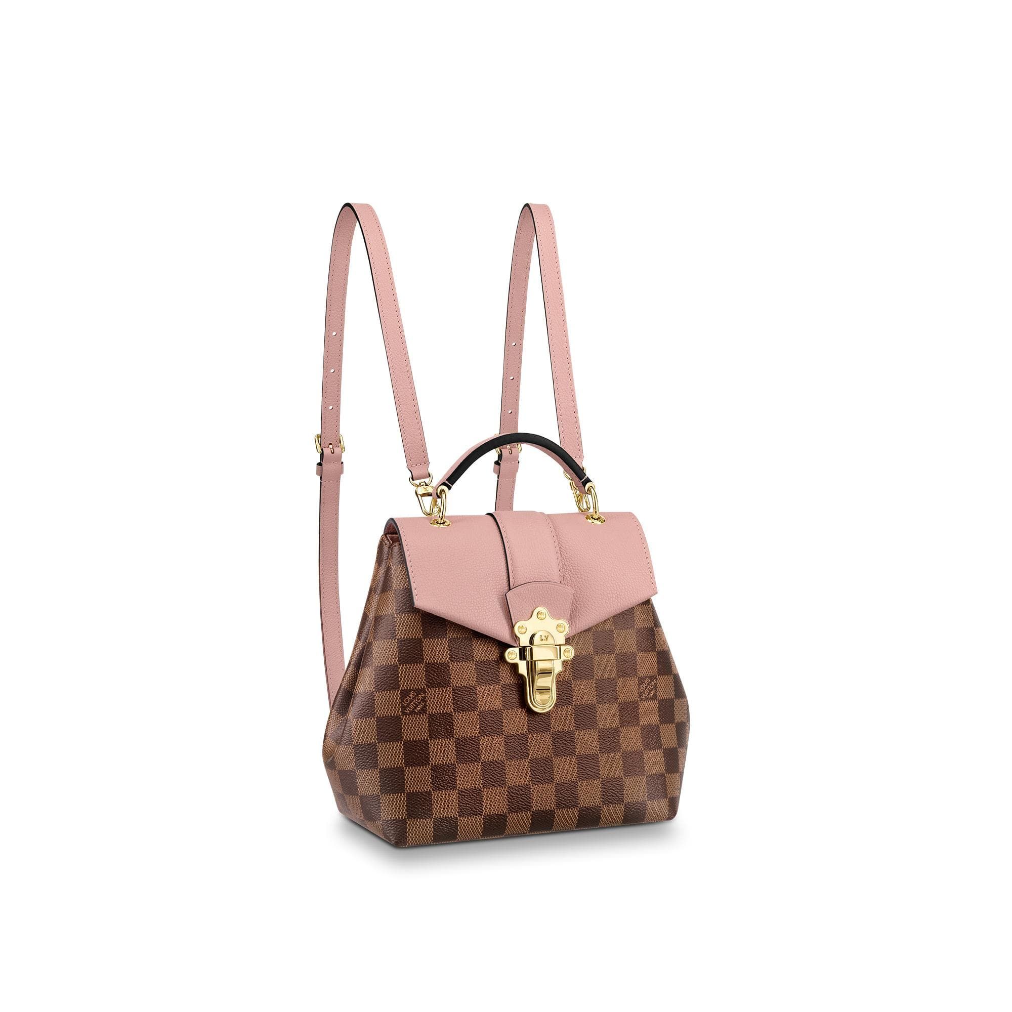 Louis Vuitton Backpack Clapton Damier Ebene Pink | StockX