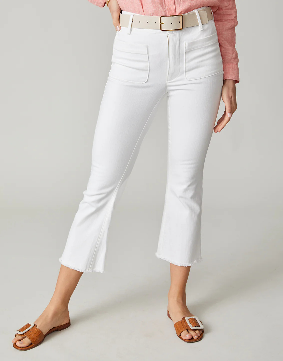 Juliette High Rise Jean Pearl White | Spartina 449