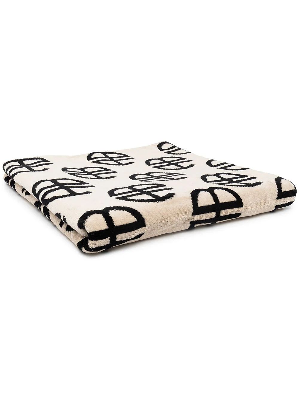 ANINE BING Monogram two-tone Towel - Farfetch | Farfetch Global
