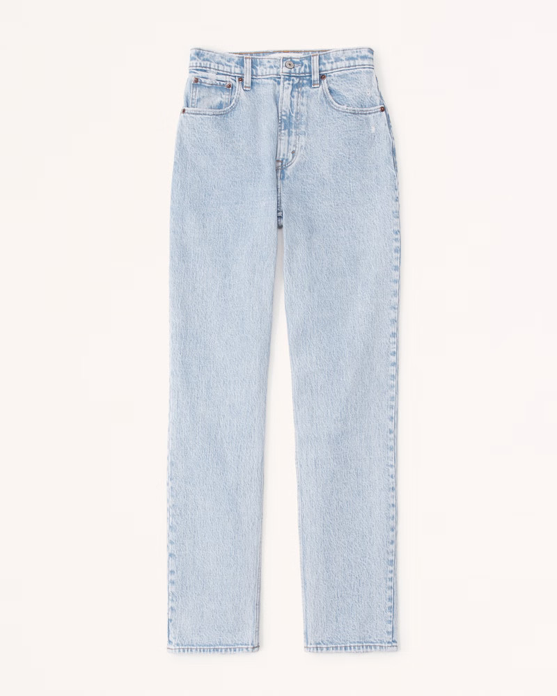 Women's Ultra High Rise 90s Straight Jean | Women's Bottoms | Abercrombie.com | Abercrombie & Fitch (US)