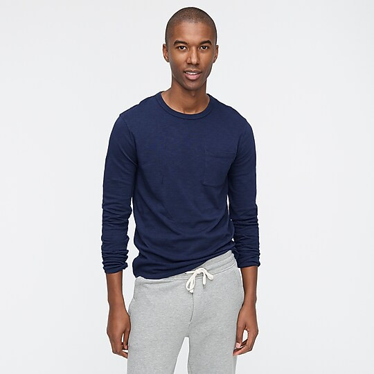 Garment-dyed slub cotton long-sleeve T-shirtItem AH247 
 Reviews
 
 
 
 
 
49 Reviews 
 
 |
 
 
W... | J. Crew US