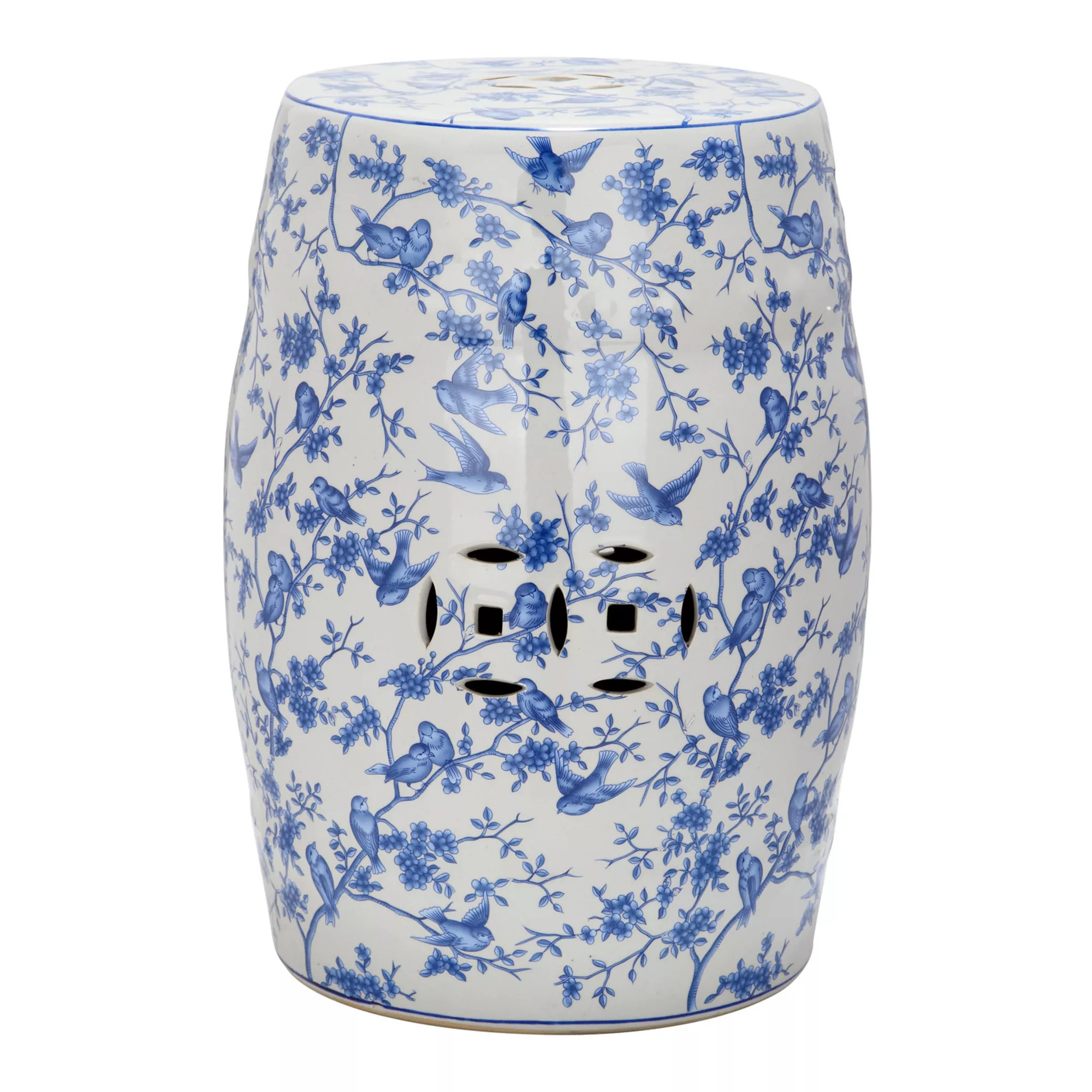 Safavieh Blue Birds Ceramic Garden Stool | Kohl's