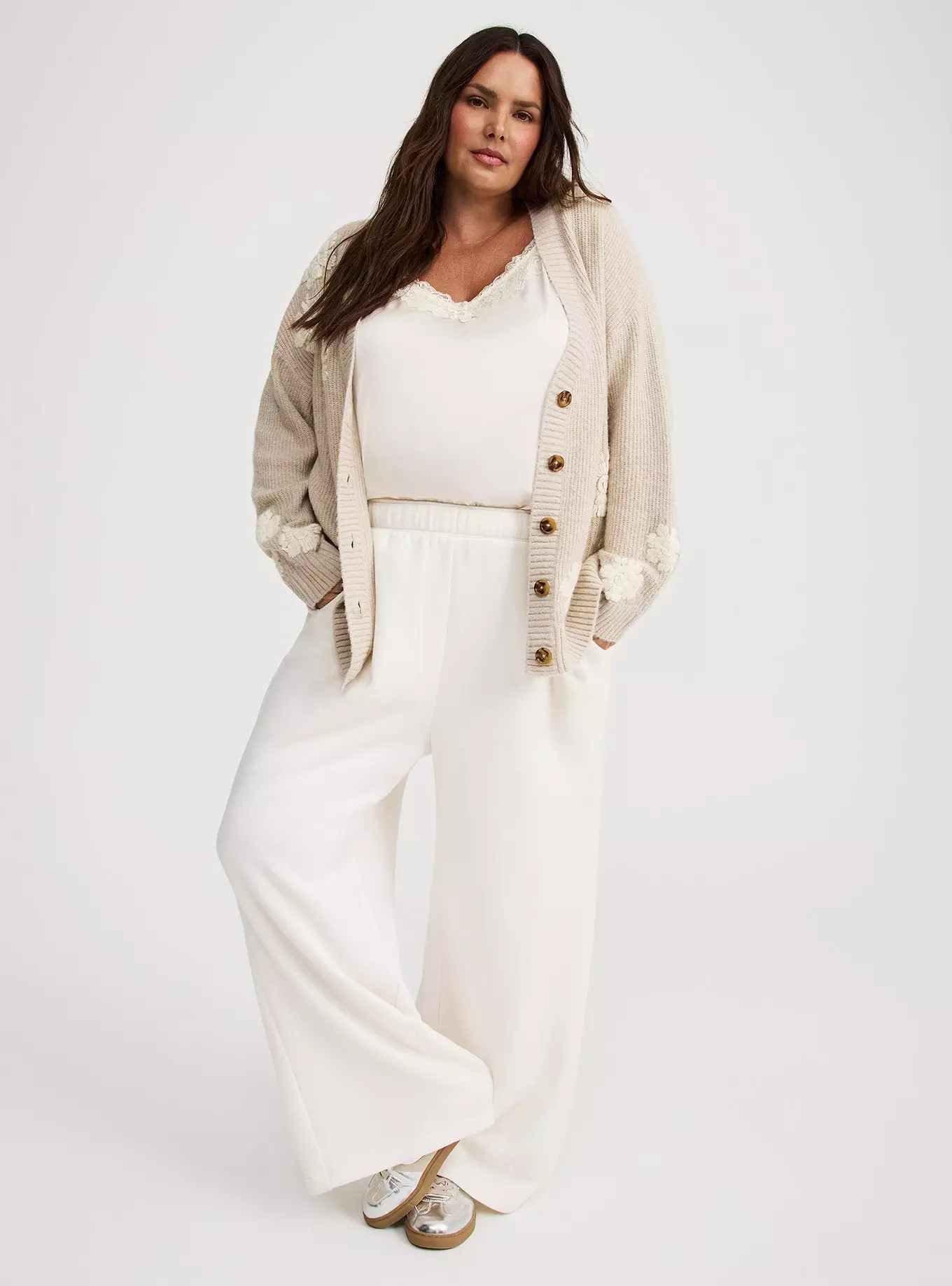 Vegan Cashmere V-Neck Cardigan | Torrid (US & Canada)