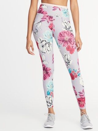 High-Rise Elevate Floral Compression Leggings for Women | Old Navy US