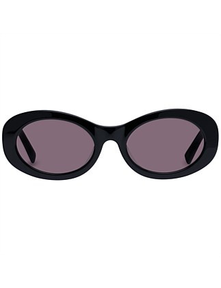 Oroton Daphne Black Oval Sunglasses | David Jones | David Jones (Australia & New Zealand)
