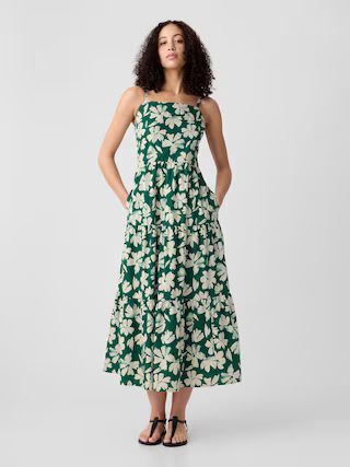 Print Tiered Maxi Dress | Gap Factory