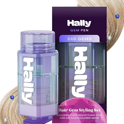 Hally Hair Gems Pen Applicator - Includes Hair Styling Tool with 240 Multicolored Adhesive Gem St... | Amazon (US)