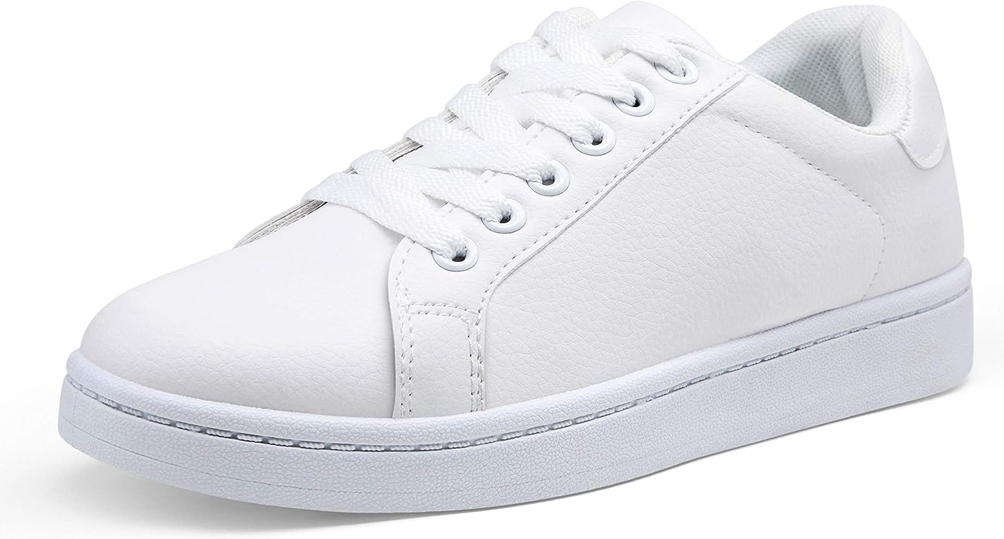 Women's Fashion Sneakers Platform Walking Shoes White Sneaker for Women | Amazon (US)