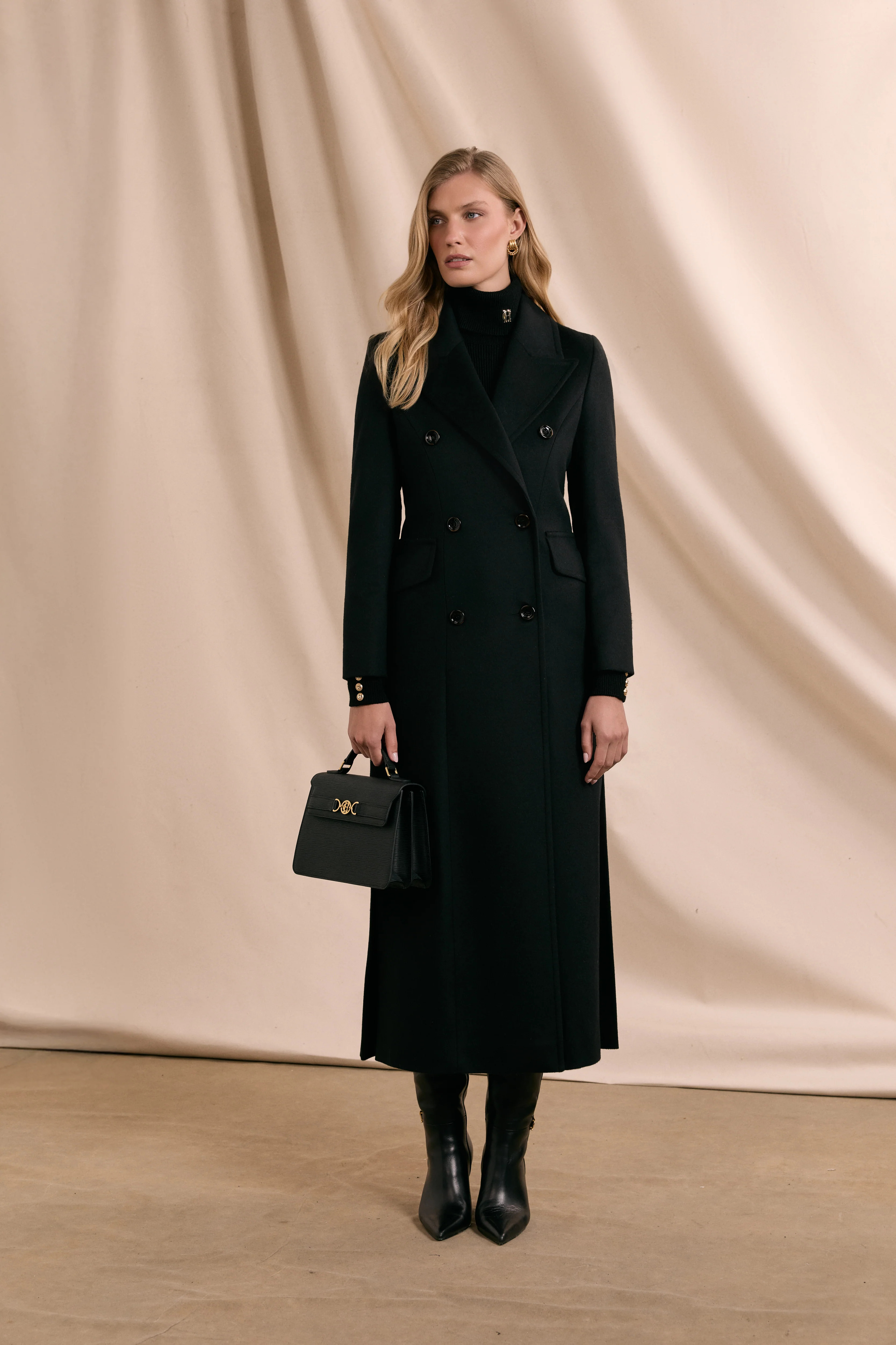 The Trinity Coat (Soft Black) | Holland Cooper