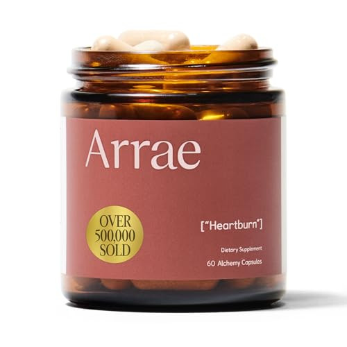 Arrae Heartburn & Acid Reflux Relief | Natural Alginate Therapy+Herbs for GERD, Indigestion, LPR | Quick and Long-Term Digestive Support, 60 Capsules | Amazon (US)