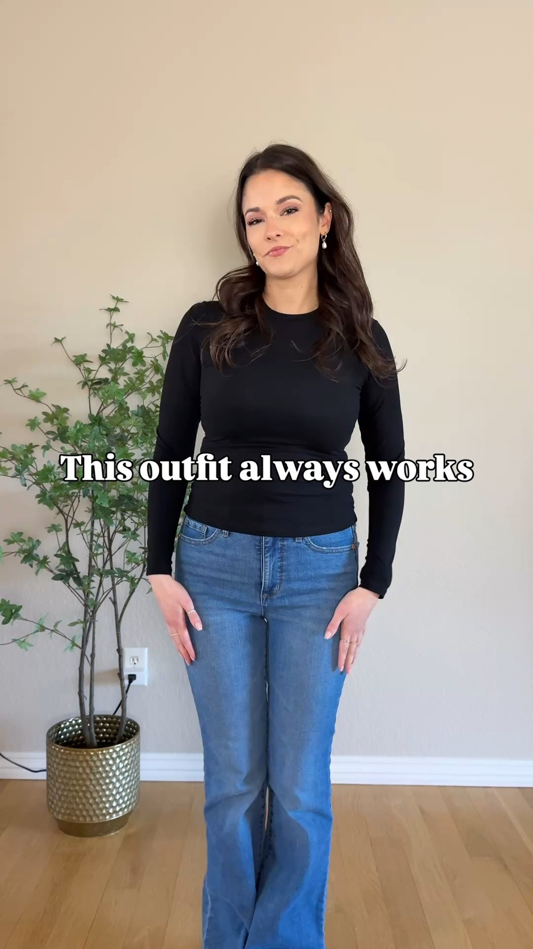 A black long sleeve + your favorite jeans = the easiest going out outfit
Add a belt
Pointed toe booties
Long duster cardigan

Simple pieces. Big difference.

Save this for the next "I have nothing to wear" moment

#LTKootd #LTKFindsUnder50 #LTKgrwm