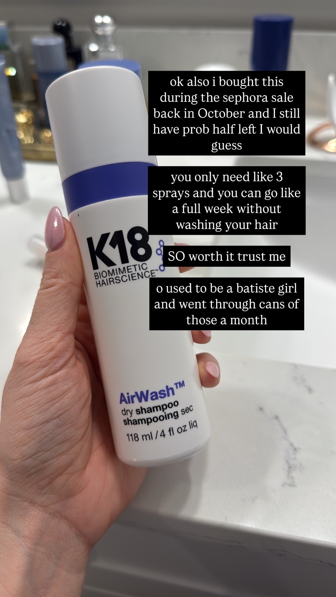 BEST dry shampoo out there and good for your hair 

#LTKFindsUnder50 #LTKBeauty #LTKFindsUnder100