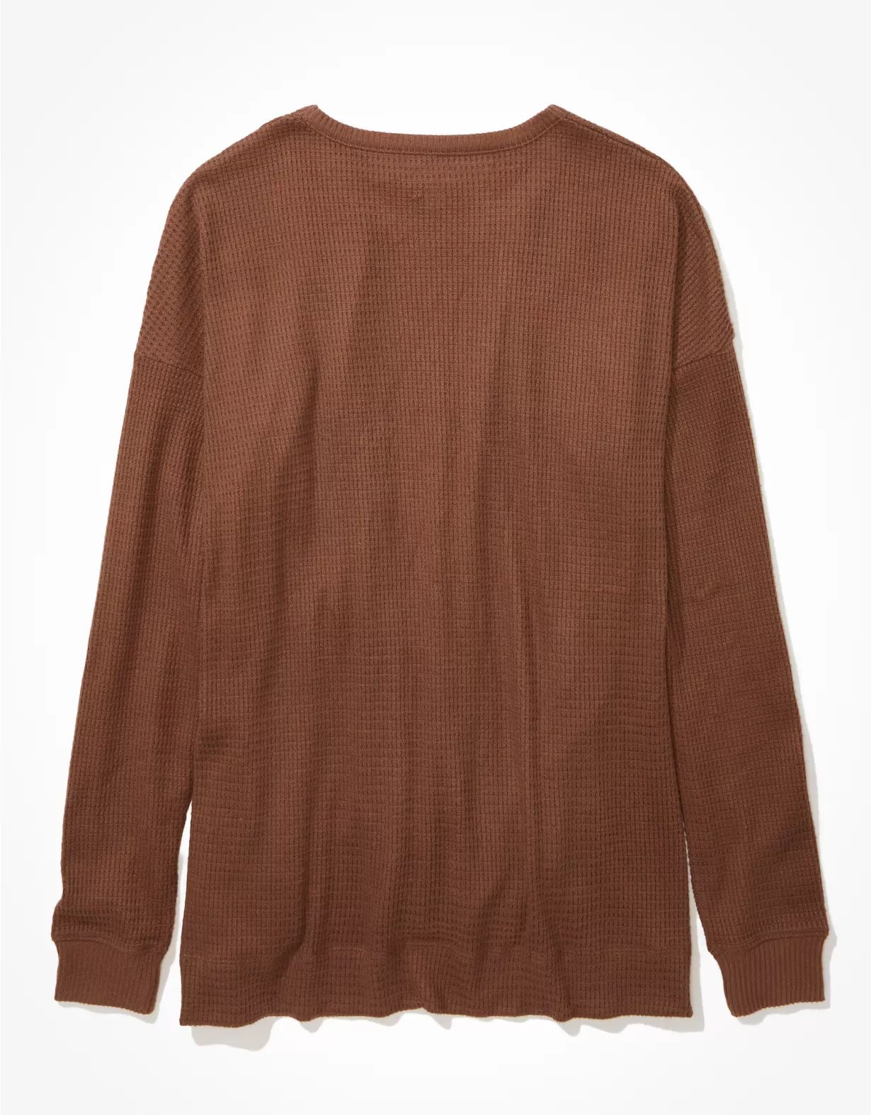 AE Oversized Long-Sleeve Plush T-Shirt | American Eagle Outfitters (US & CA)