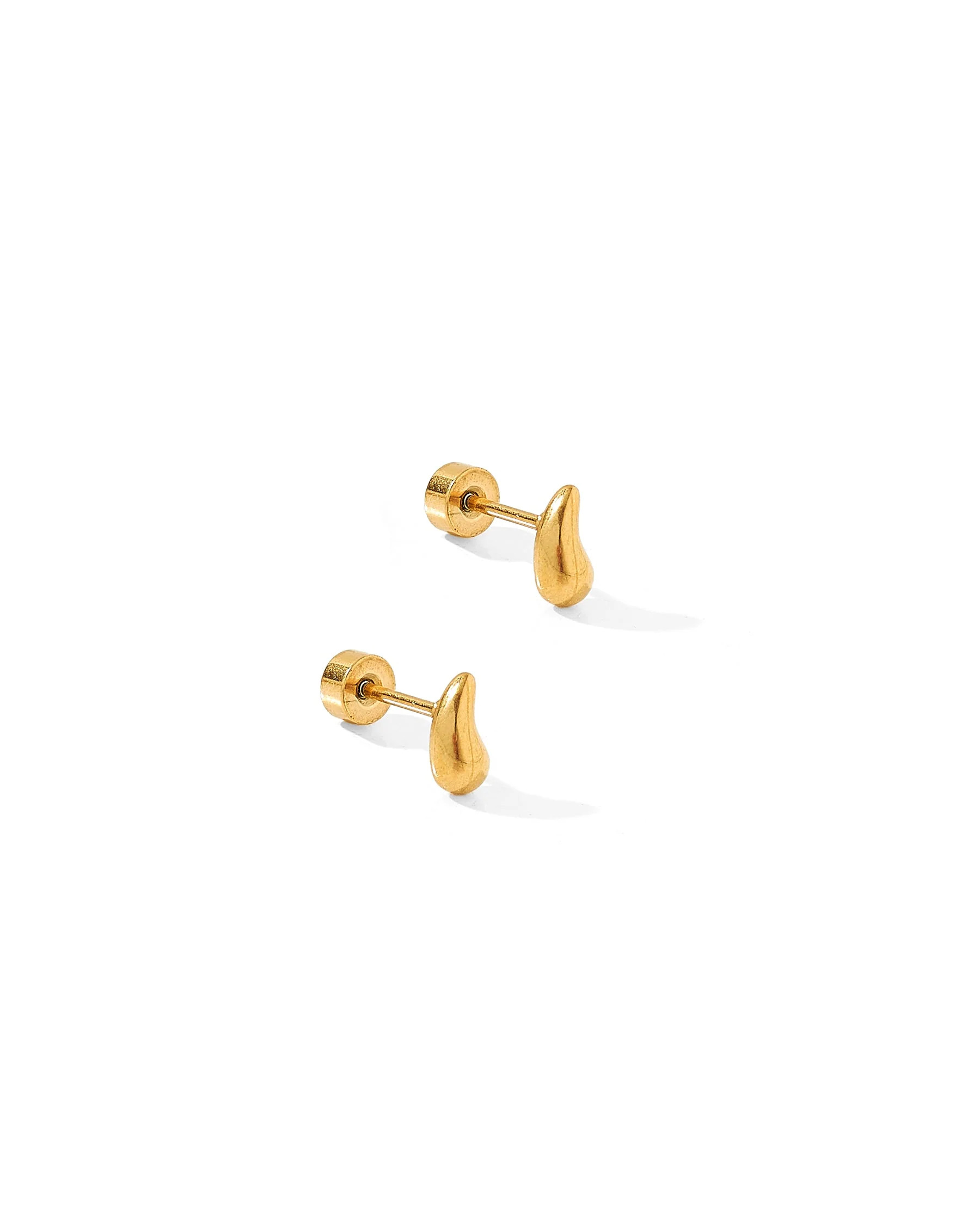 Screwback Stud Earrings - Emma Gold | LINNY CO LLC