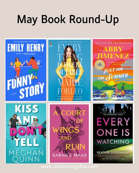 Today I am sharing a round up of all the books I read in the month of May! I actually had a really great month of reading, with many of these earning four stars from me in goodreads. 

What is your favorite book you read last month? I think my favorite was either Funny Story or Just for the Summer! 

All of these books are buy one get one half off through 6/16!

#LTKHome #LTKSaleAlert