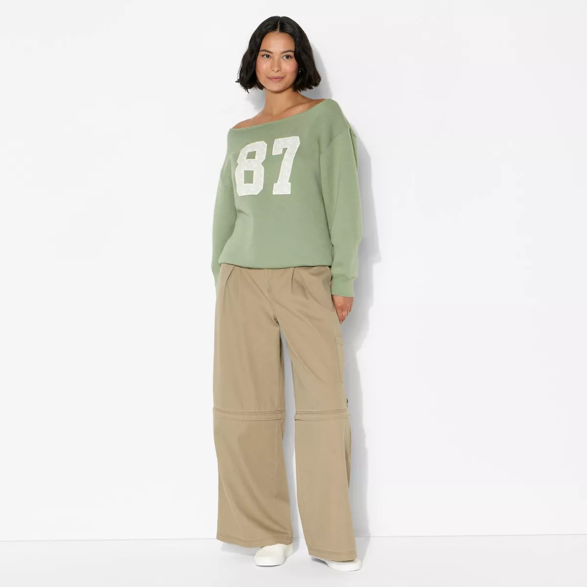 Women's Off the Shoulder Sweatshirt - Wild Fable™ | Target