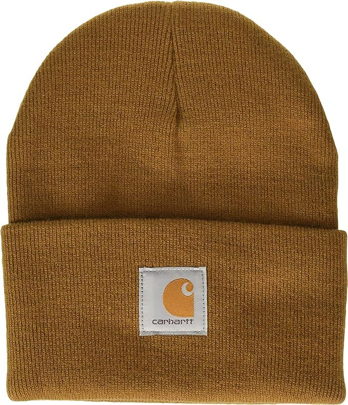 Carhartt Men's Knit Cuffed Beanie, Brown, One Size at Amazon Men’s Clothing store: Cold Weather... | Amazon (US)