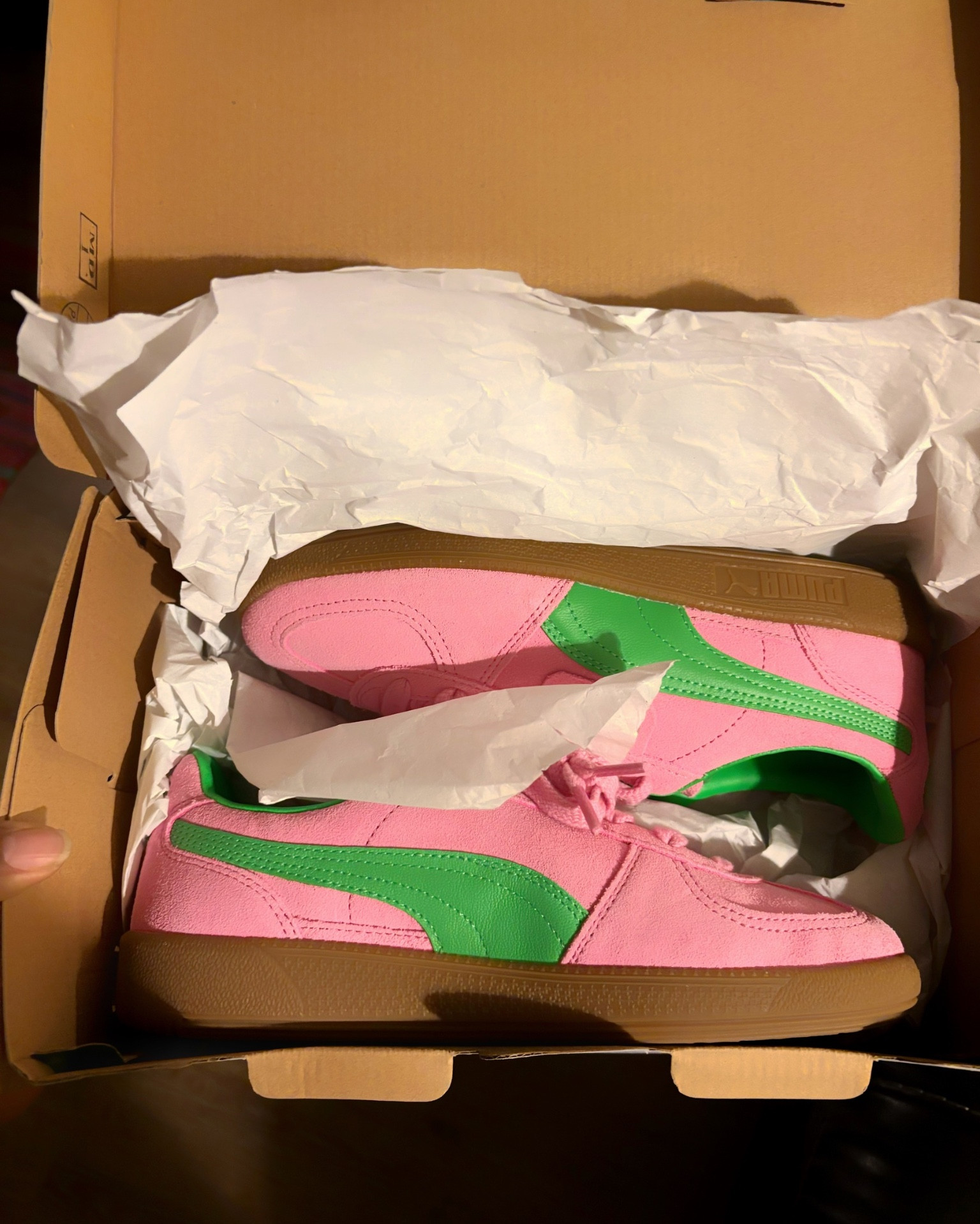 Puma Palermo in the color wave pink and green. I love these Palermo. These pink and green Puma Palermo are the perfect sneaker to wear for the spring season. 

#LTKFindsUnder100 #LTKShoeCrush #LTKOver40