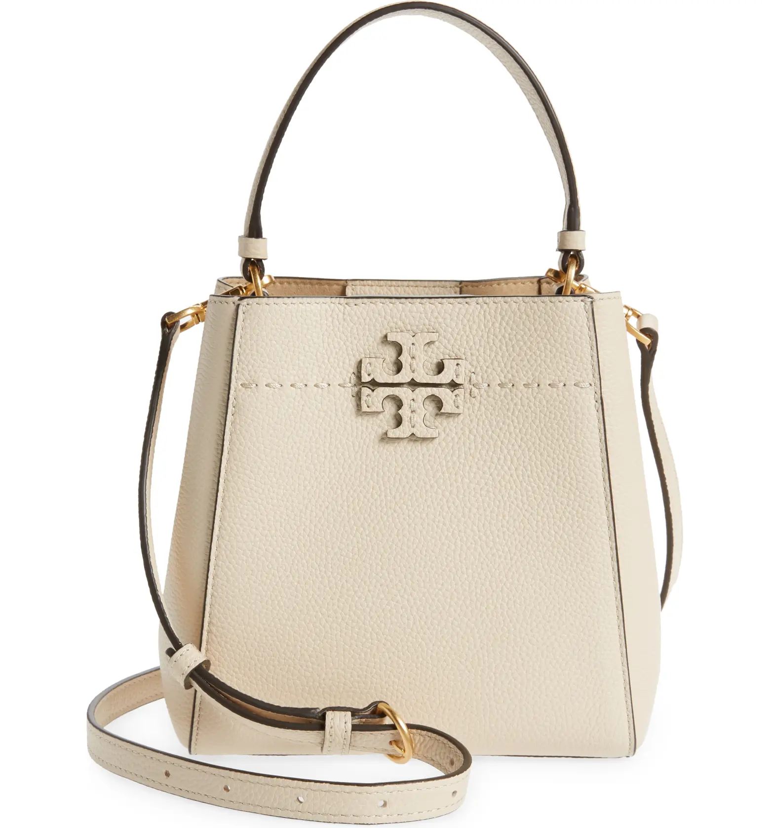 Tory Burch McGraw Small Leather Bucket Bag | Nordstrom | Nordstrom