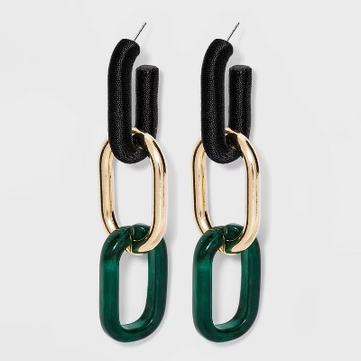 SUGARFIX by BaubleBar Multi-Tone Link Drop Earrings | Target