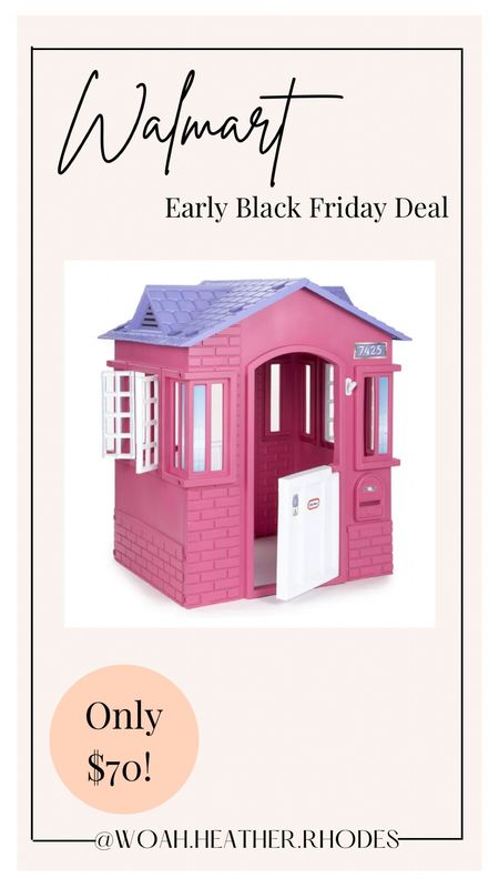 Walmart has rolled out even more of their early Black Friday deals! This play house is down to only $70!

#LTKGiftGuide #LTKsalealert #LTKCyberweek