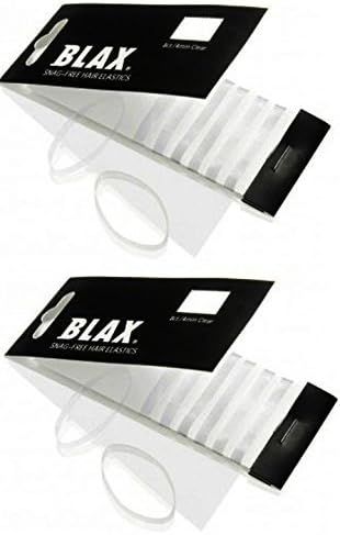 Blax CLEAR Snag-Free Hair Elastics 4mm, 8 Count (2-Pack) | Amazon (US)