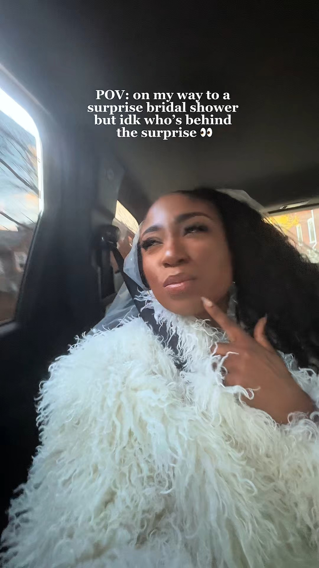 POV: On the way to a surprise bridal shower planned by “no one I know” 👀💌
I’m nervous, excited, and definitely doing this for the plot at this point 😂
Stay tuned to see who’s actually behind this… because I have my suspects 😏

#LTKdayinmylife #LTKWedding #LTKootd